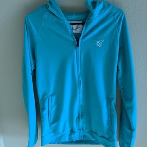 Jed North Full zip Blue green sweatshirt